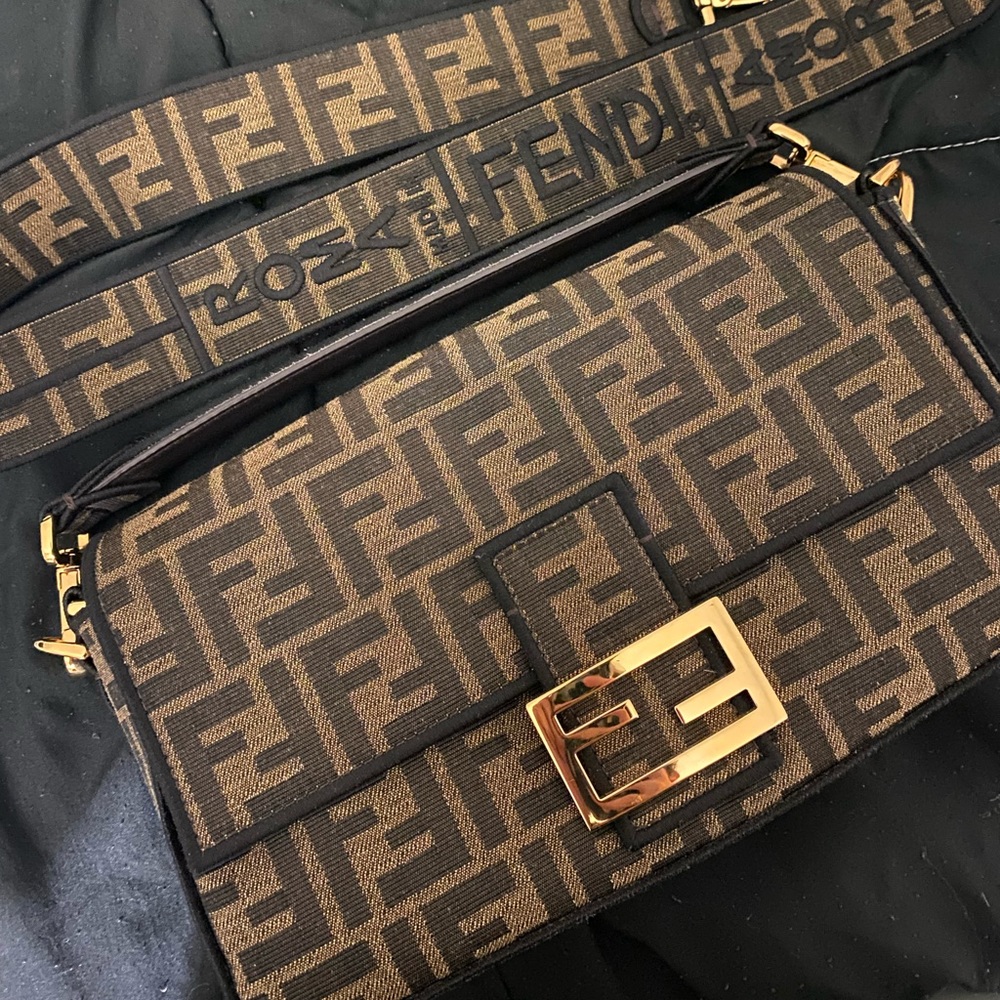 Fendi Roma Amor Zucca Baguette